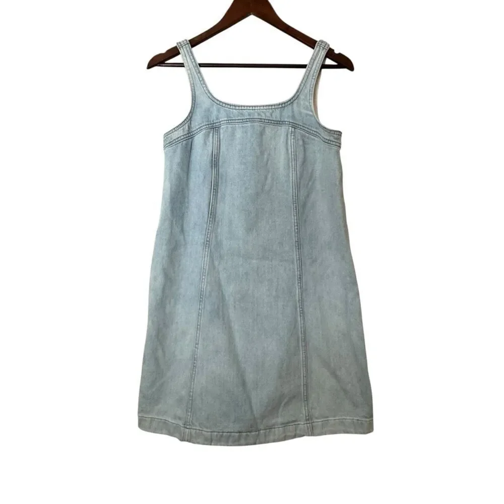 Madewell | Dresses | Madewell Light Blue Denim Shift Dress